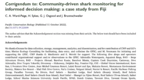 Community-driven shark monitoring for informed decision making a case study from Fiji