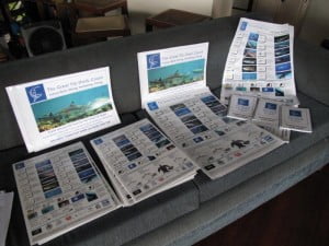 The Great Fiji Shark Count logbook, posters, guide books and boards